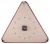 Часы настенные «Треугольник» 57 см х 52 см, деревянные